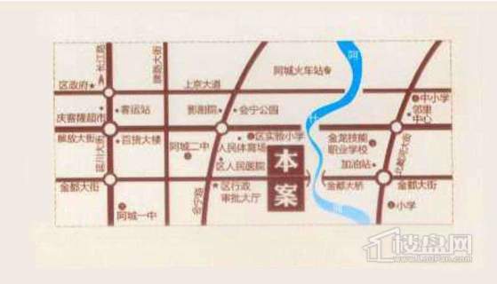 阿城恒大城交通图